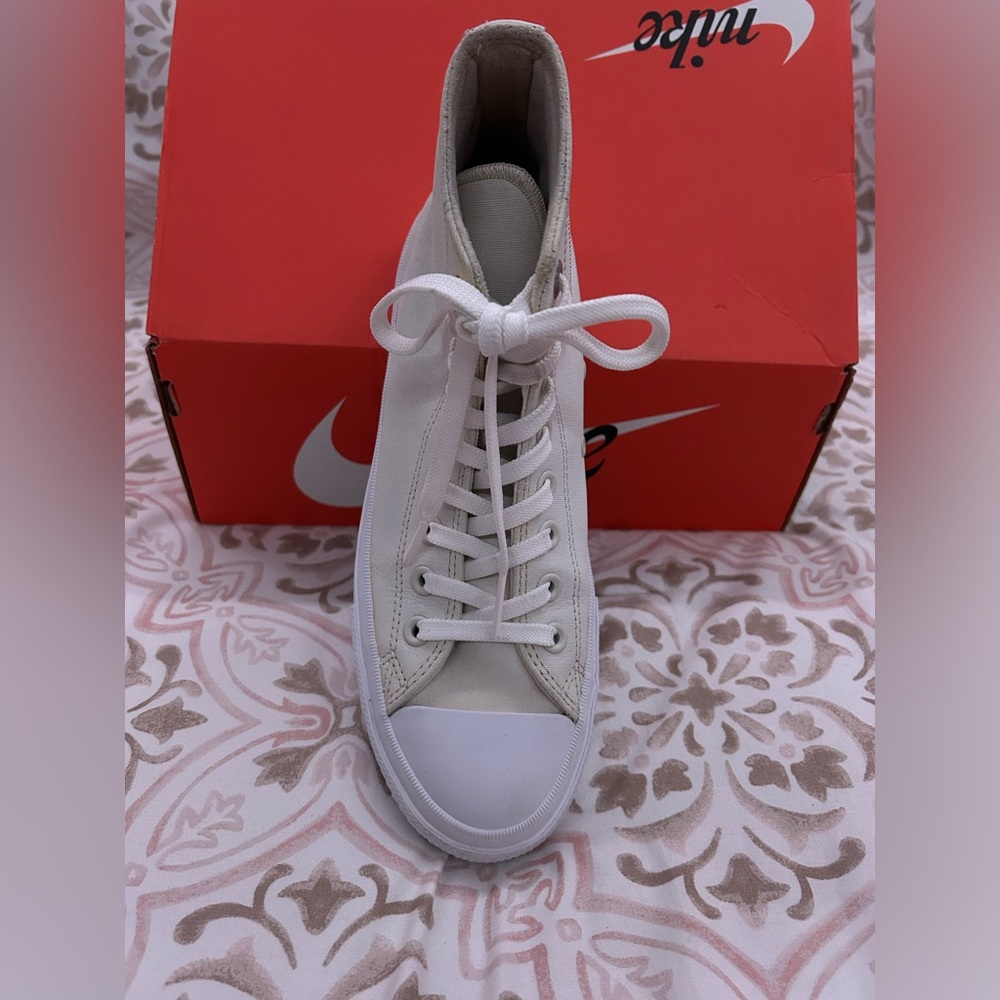 High top Converse Chuck 2 White Canvas w/ Lunarlon Sz 9 - Picture 5 of 16